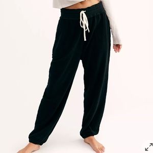 Free People Slouch Jogger Black